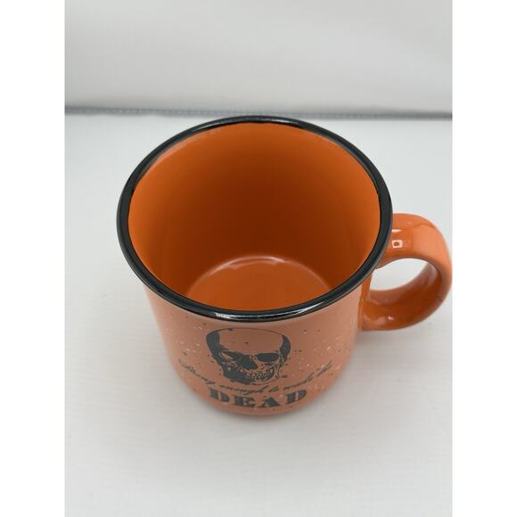 Prima Design Skull Mug "Strong Enough to Wake the Dead" Ceramic 16oz Mint - Picture 4 of 10